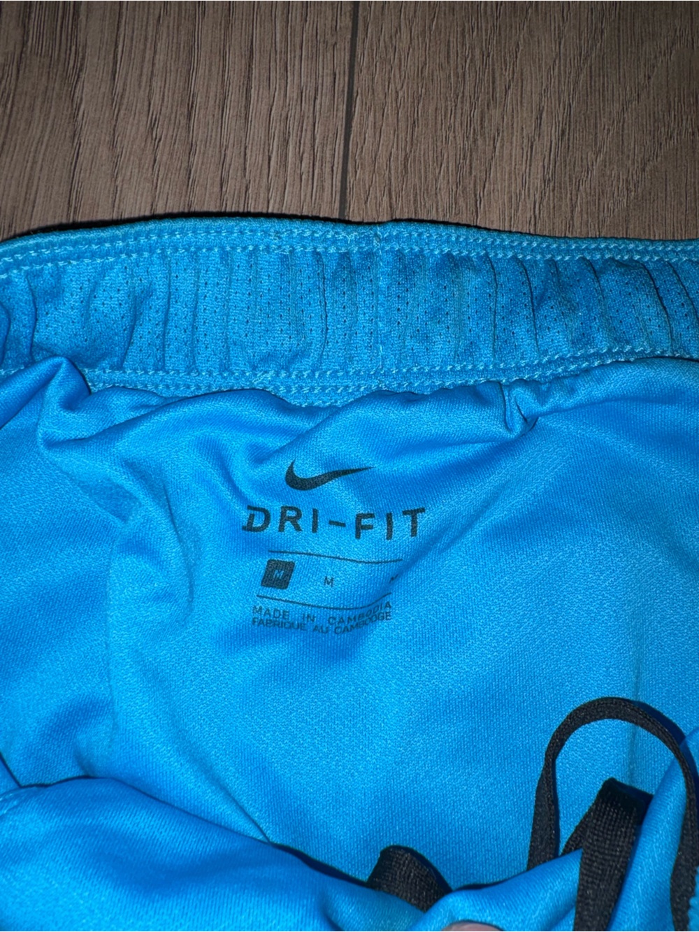Nike Turquoise Dri-FIT Athletic Shorts with Reflective Swoosh - Picture 2 of 2